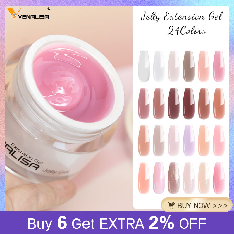 Nail Art Lotso - VENALISA 50Ml Jelly Gel Trong Suốt