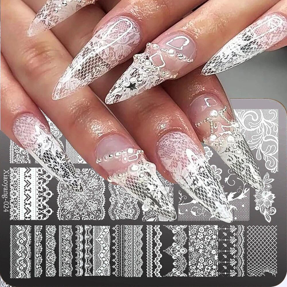 Nail Art Leopard - 14.5*9.5 Lace Metal Nail Art Stamping