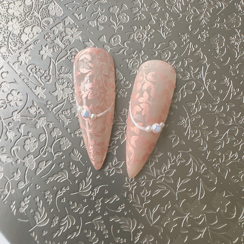 Nail Art Leopard - XMQ NAIL ART STAMPING PLATES FLOWERS