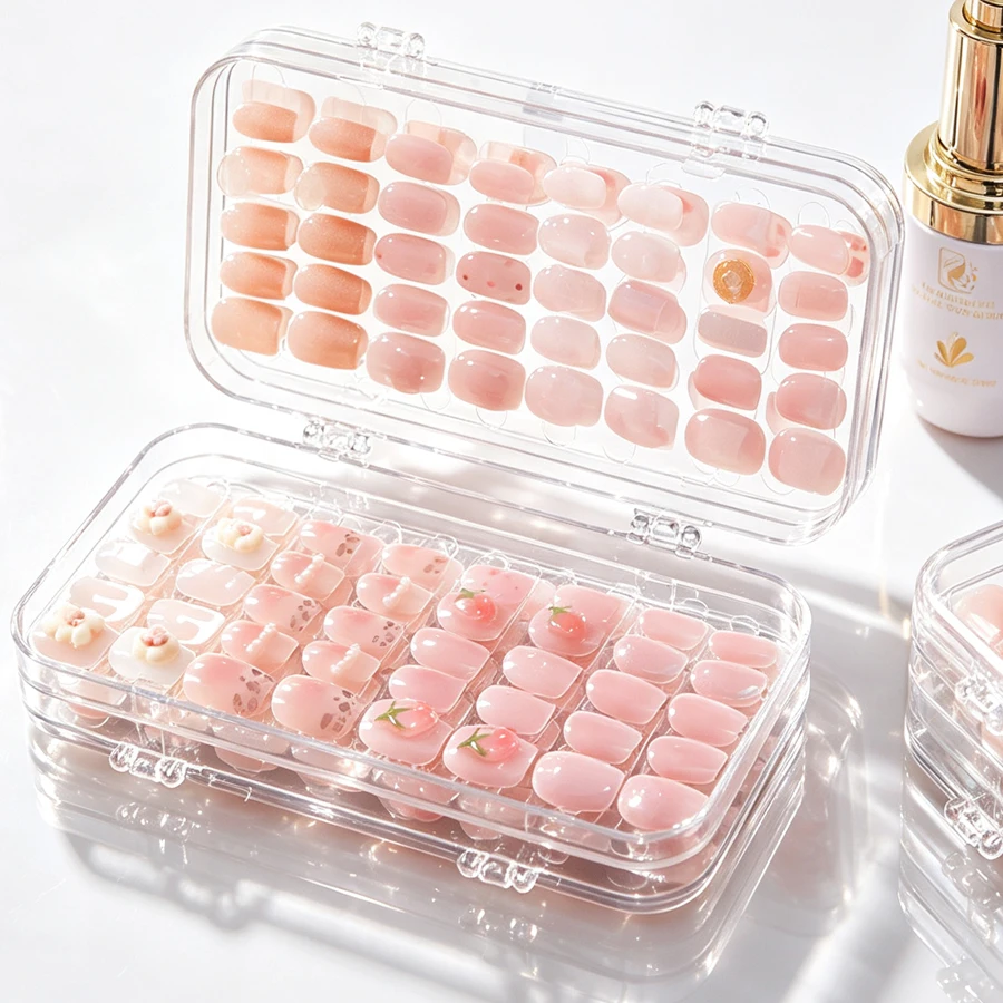 Nail Art Navy - Clear Foldable Press On Nail Storage