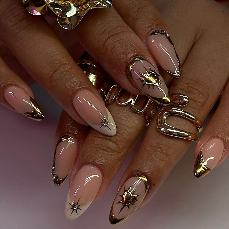 24Pcs Retro Wine Red French Al - đánh giá và giá Nail Art Red
