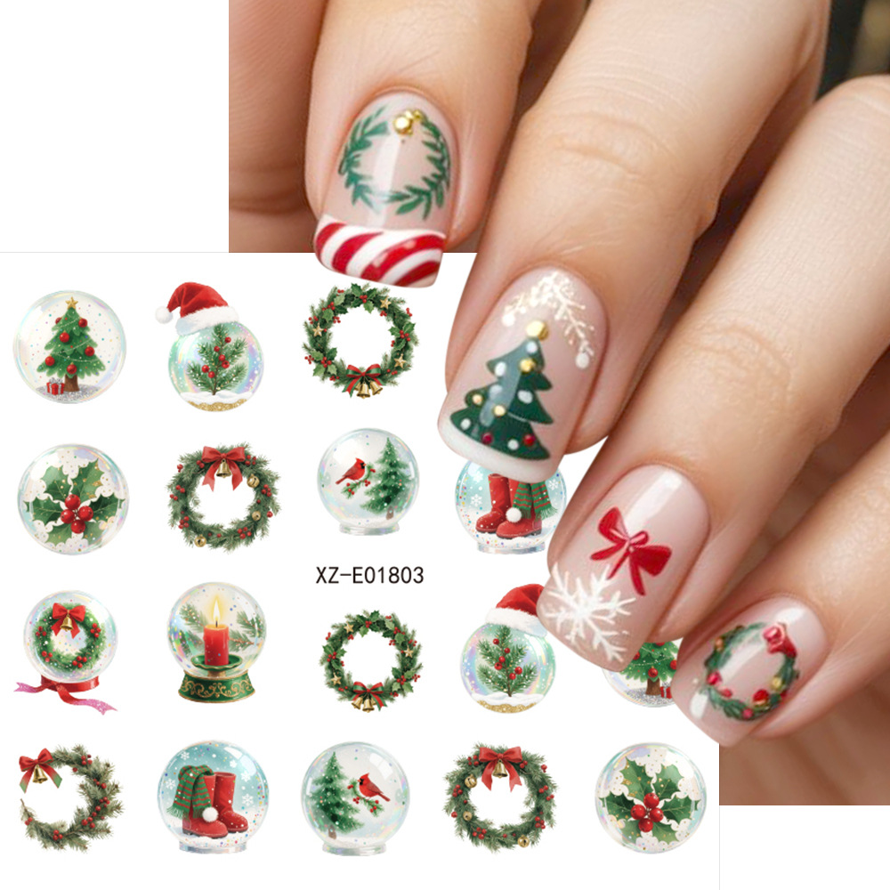 30pcs/set Christmas Nail Art S - đánh giá và giá Nail Art Xmas Stickers
