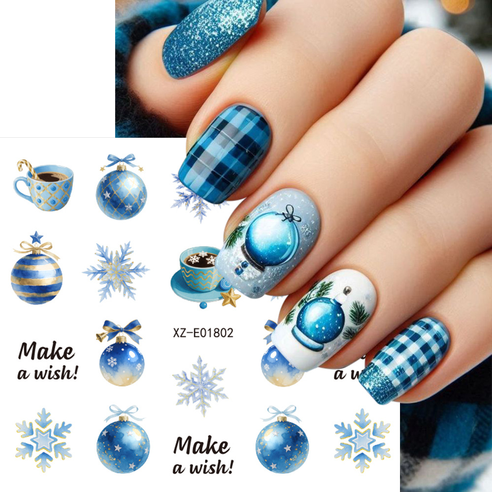 30pcs/set Christmas Nail Art S - đánh giá và giá Nail Art Xmas Stickers