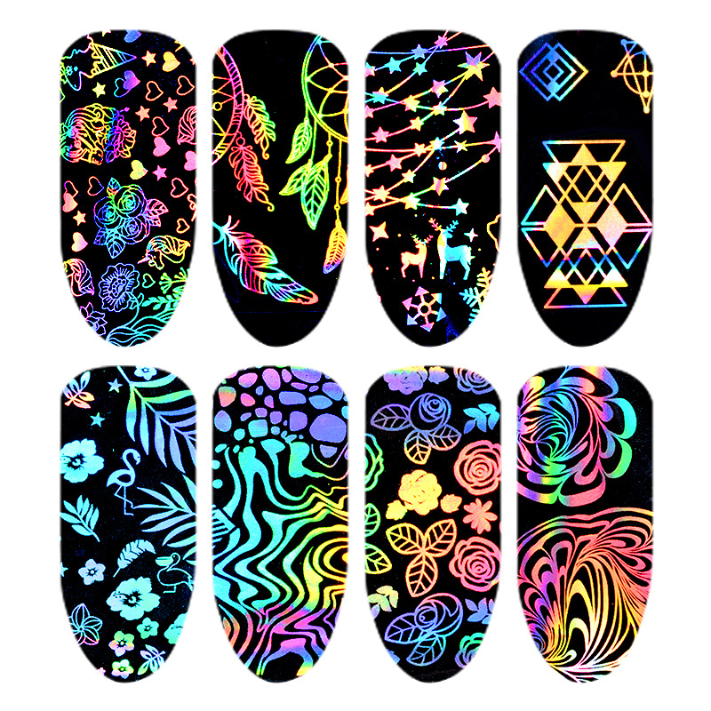 8 chiếc Toàn Phương Nhiều Màu  - đánh giá và giá Nail Art Lotso