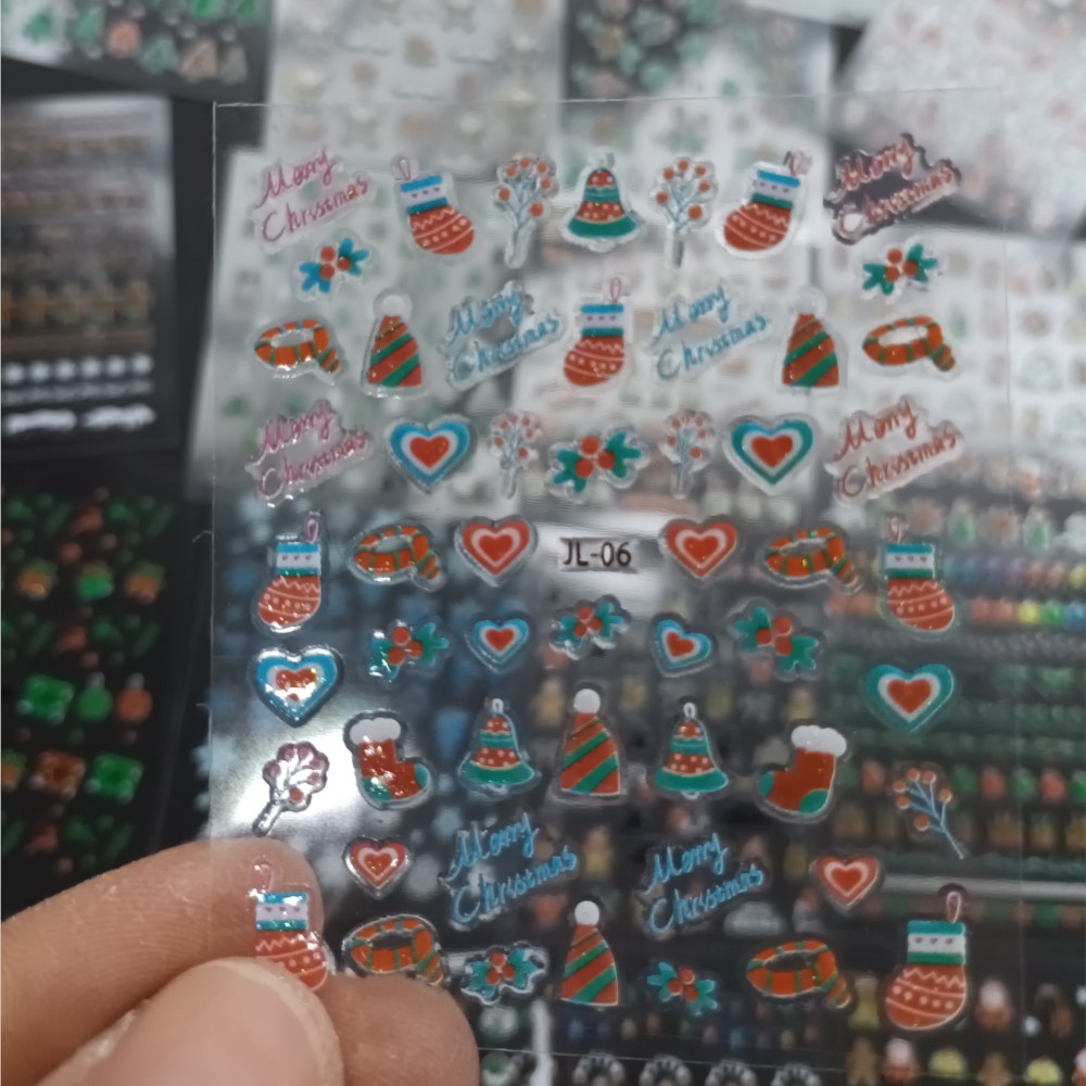 30PCS Christmas Nail Art Stick - đánh giá và giá Nail Art Xmas Stickers