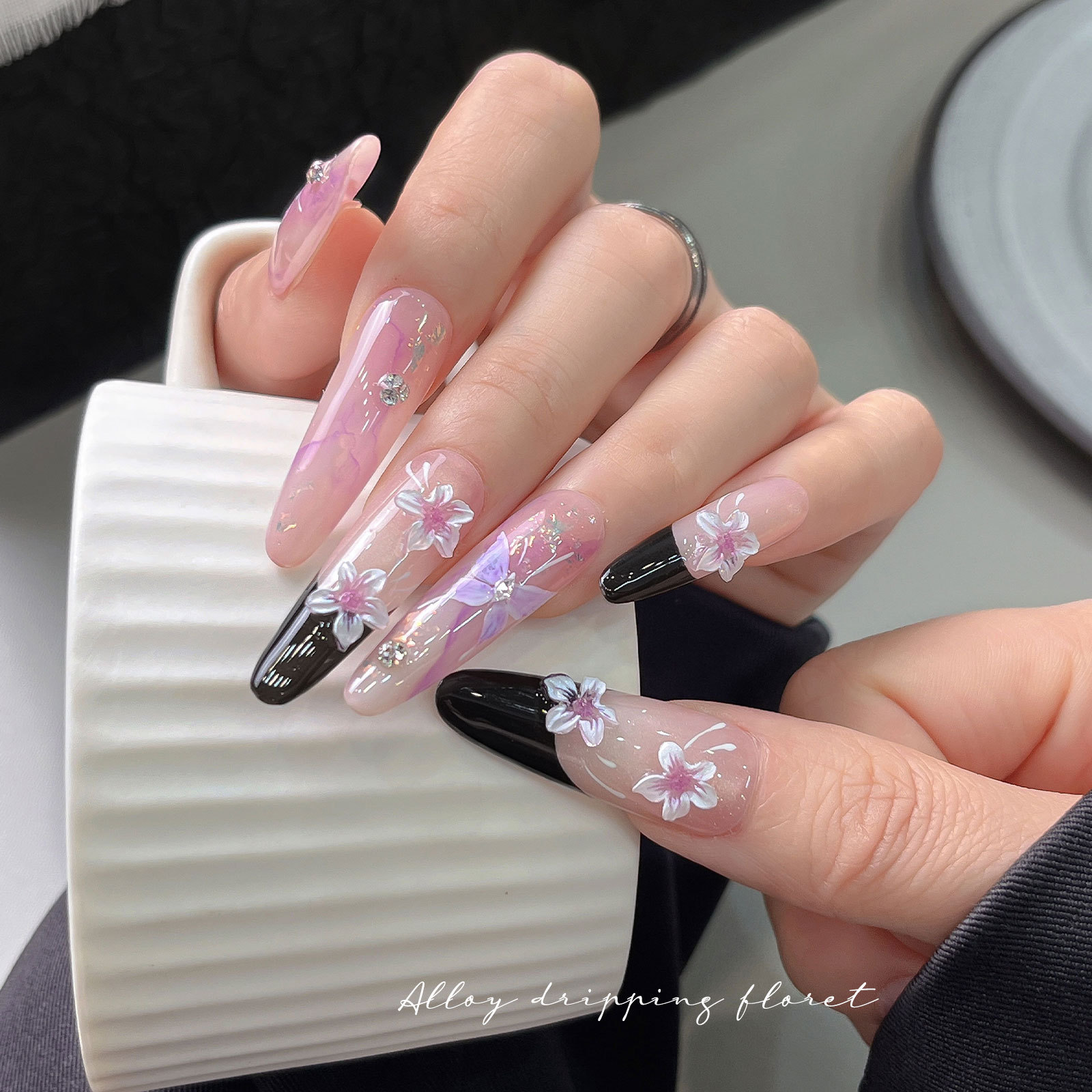 50PCS Beautiful Glazing 3D Spr - đánh giá và giá Nail Art Lotso