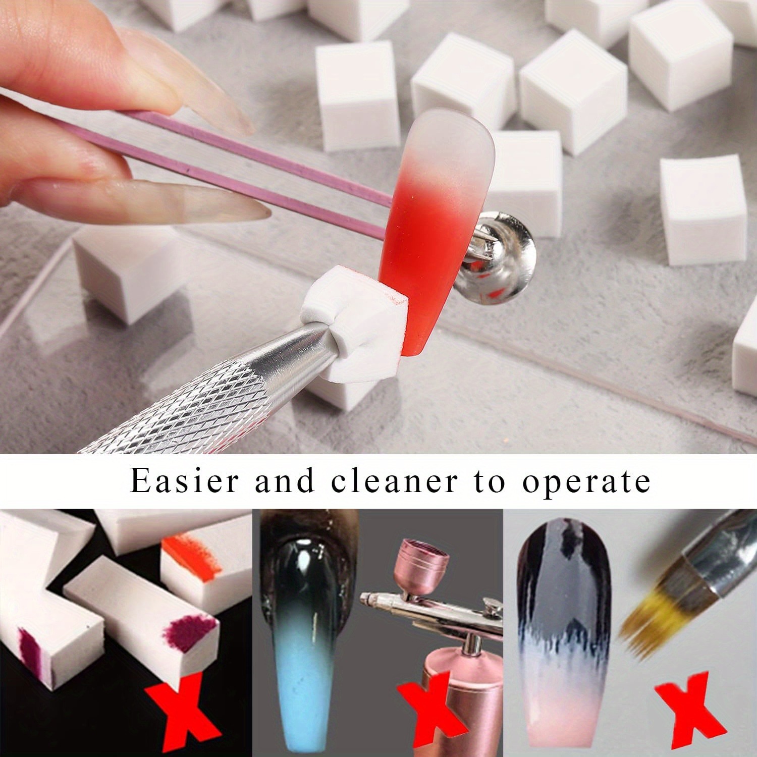 1/50/100Pcs Square Nail Art Sp - đánh giá và giá Nail Art Inspo