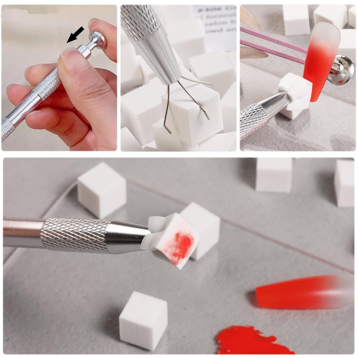 1/50/100Pcs Square Nail Art Sp - đánh giá và giá Nail Art Inspo