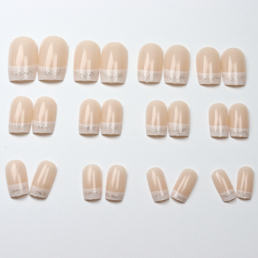 24pcs/set Medium Square fake n - đánh giá và giá Nail Art Glitter