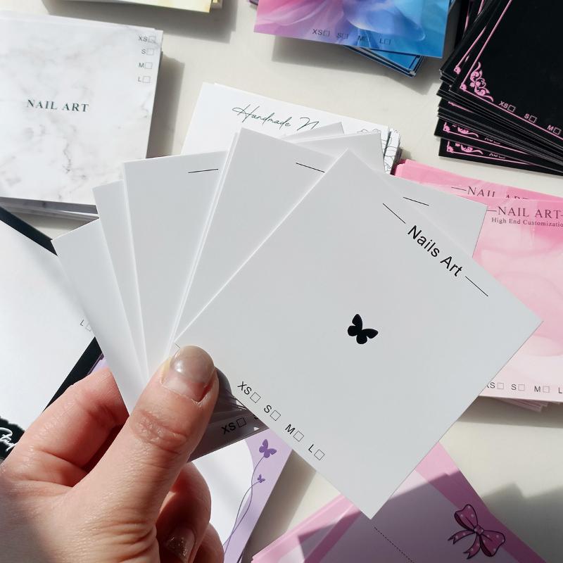 ●20 Sheets Press On Nail Botto - đánh giá và giá Nail Art Navy