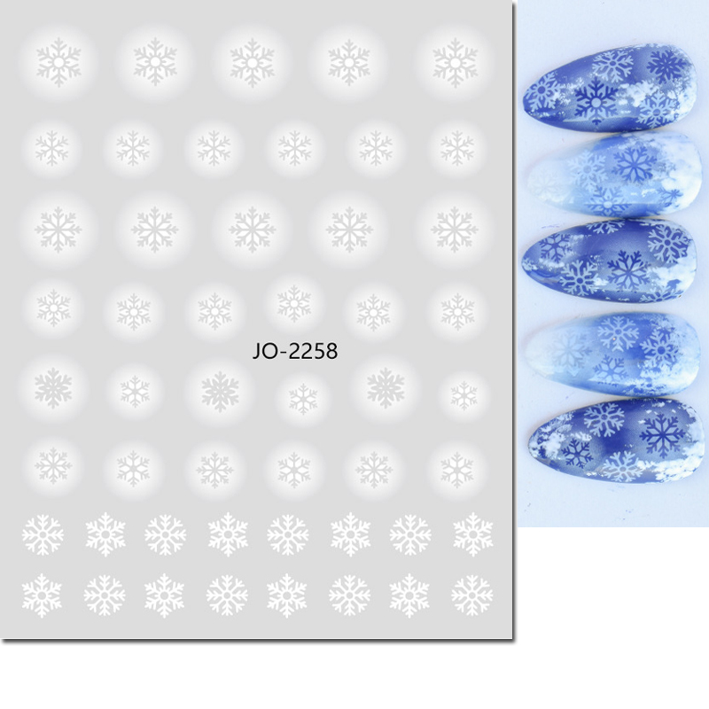 Móng Tay Nghệ Thuật Đề Can Trắ - đánh giá và giá Nail Art Xmas Stickers