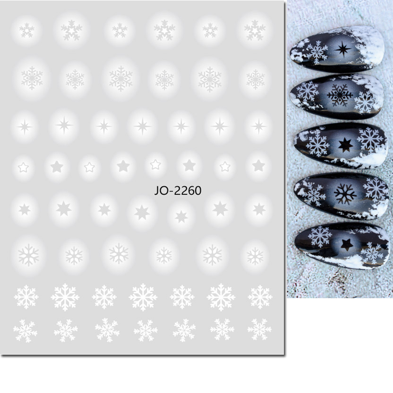 Móng Tay Nghệ Thuật Đề Can Trắ - đánh giá và giá Nail Art Xmas Stickers