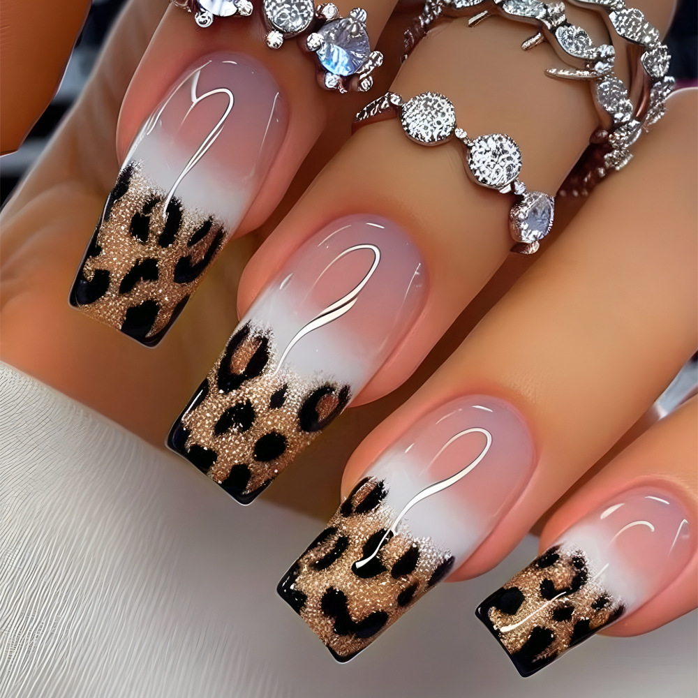 24Pcs Leopard Print Design Fal - đánh giá và giá Nail Art Leopard