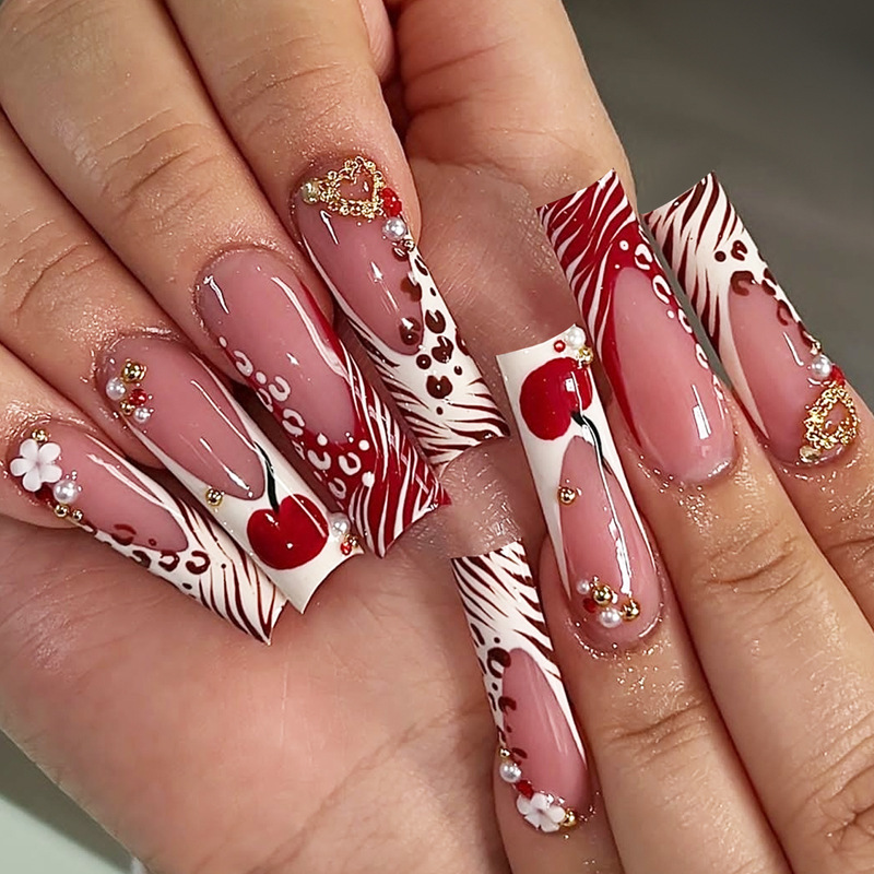 24Pcs Long Coffin Pentagram Rh - đánh giá và giá Nail Art Glitter