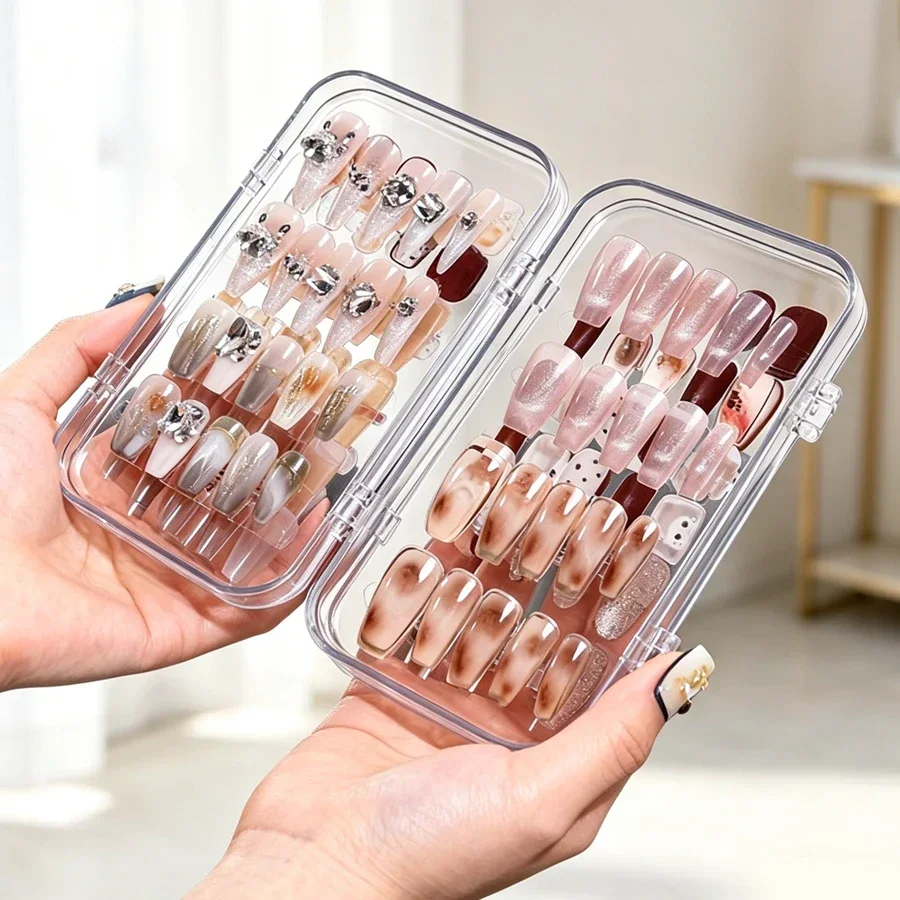 Clear Foldable Press On Nail S - đánh giá và giá Nail Art Navy