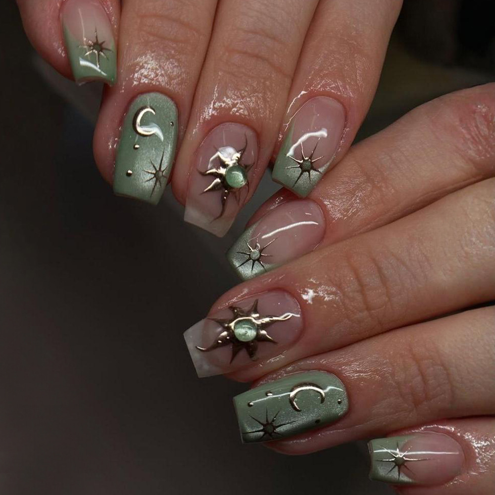 24pcs Finished Fake Nails Fren - đánh giá và giá Nail Art Red