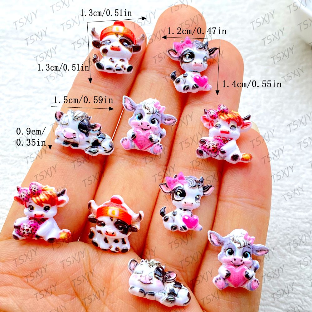 50Pcs Cute Mini  Cartoon color - đánh giá và giá Nail Art Motif