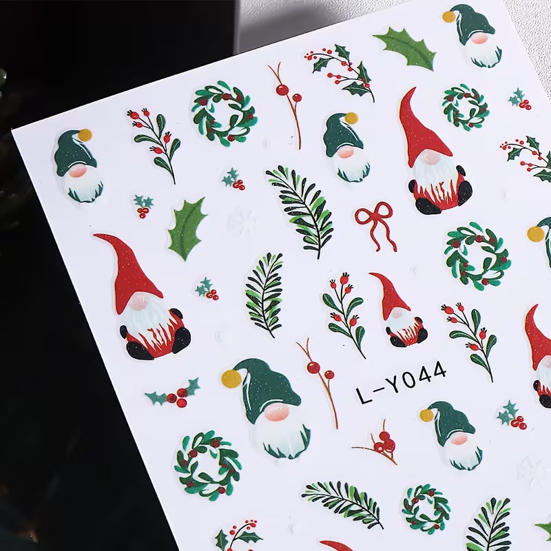 3D Luminous Christmas Nail Art - đánh giá và giá Nail Art Xmas Stickers