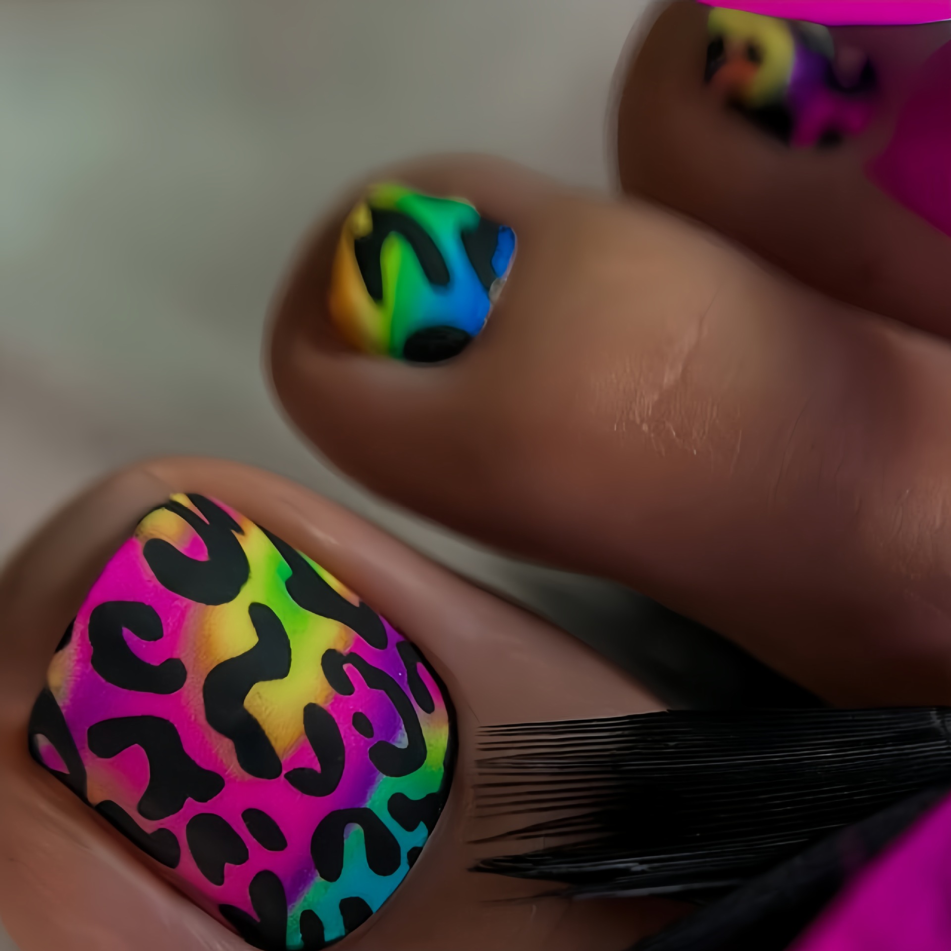 24pcs y2k Press on Toenails Sw - đánh giá và giá Nail Art Leopard