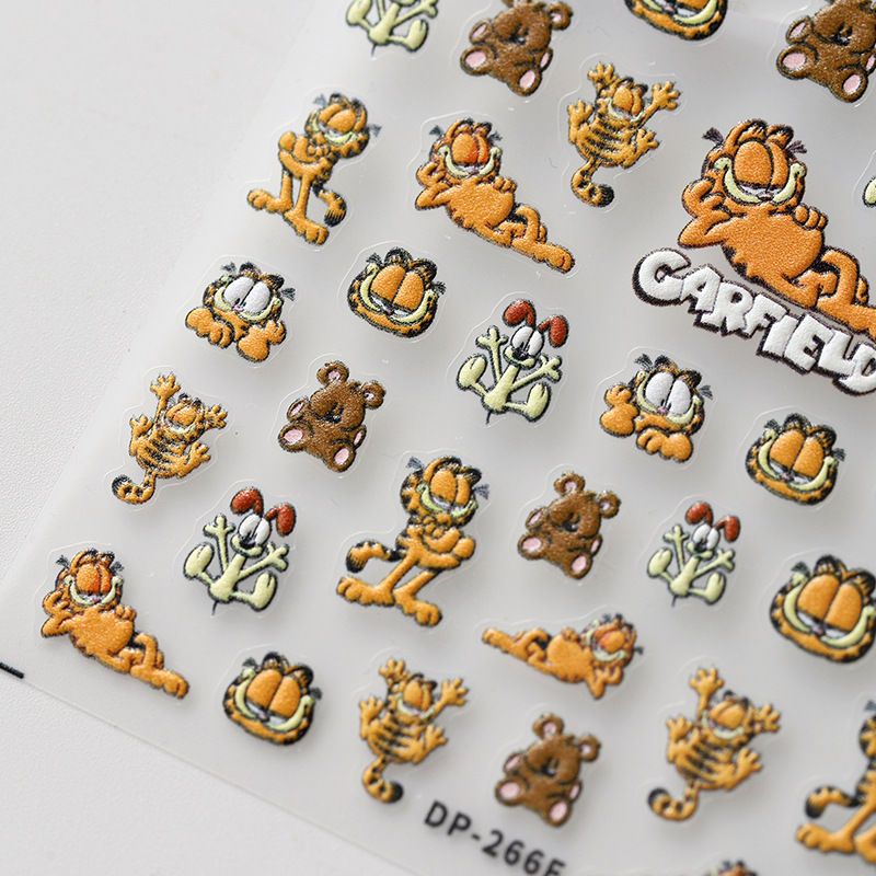 Cartoon Garfield Ins Style Nai - đánh giá và giá Nail Art Motif