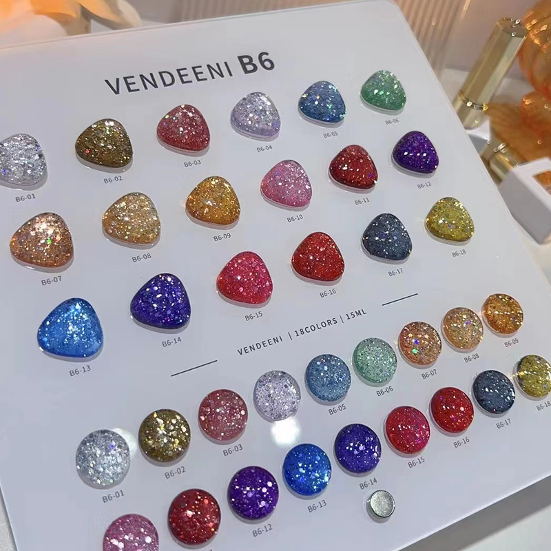 VENDEENI 18 Colors 12 Color Gl - đánh giá và giá Nail Art Glitter
