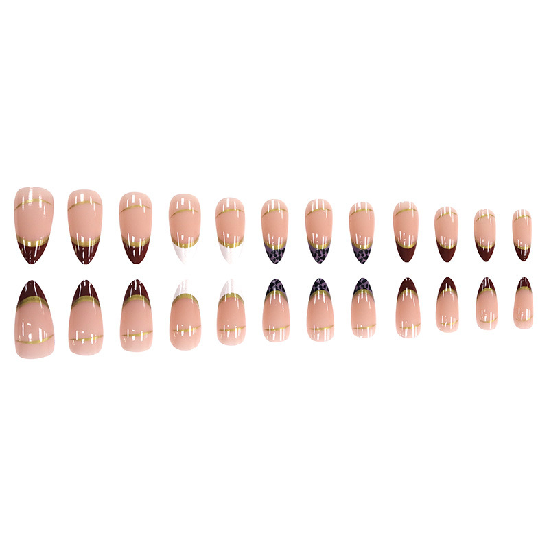 Medium fake nails for women gi - đánh giá và giá Nail Art Leopard