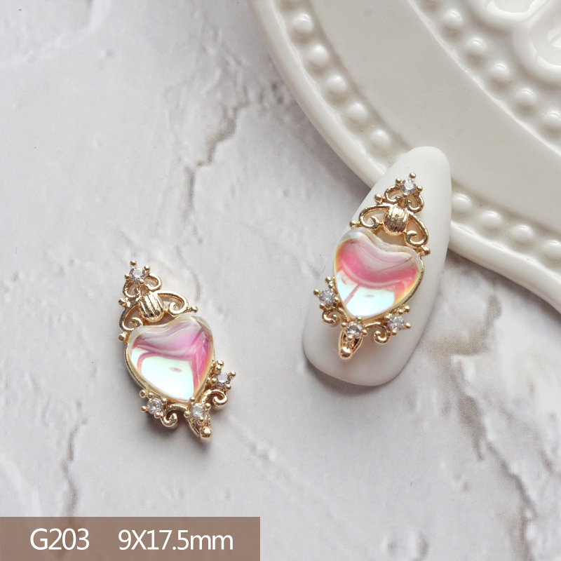 10 Chiếc Trái Tim Gấu Thỏ Mặt  - đánh giá và giá Nail Art Lotso