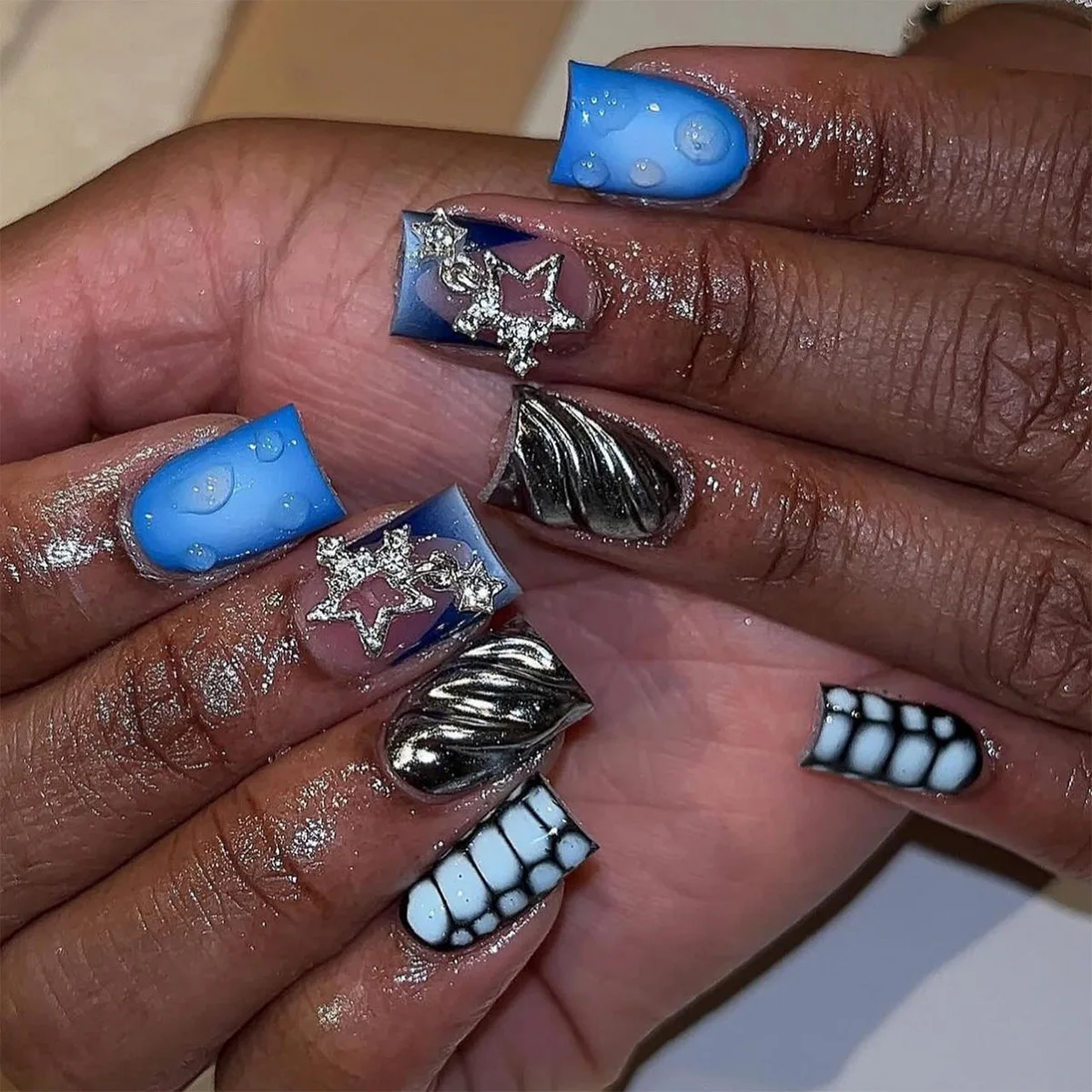 24Pcs Short Duckbill Press On  - đánh giá và giá Nail Art Leopard